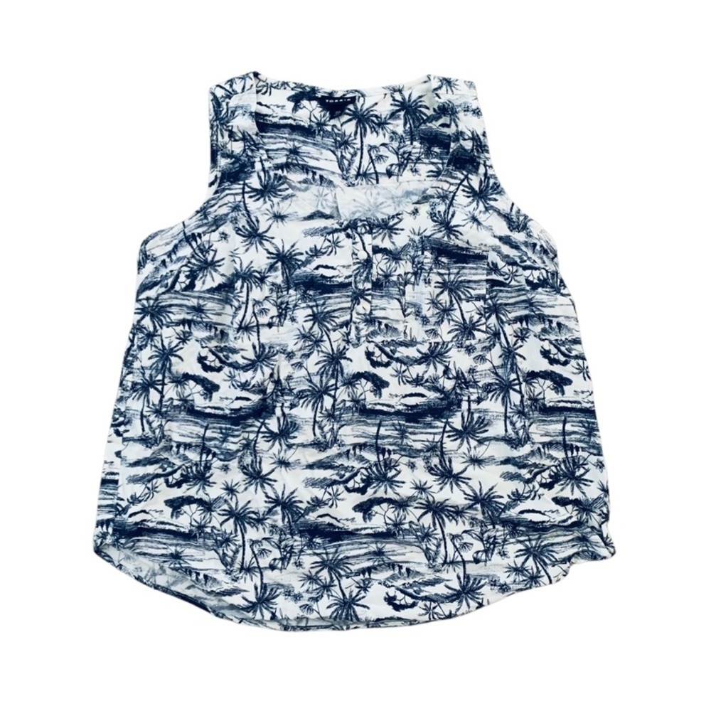 Torrid XL navy and white palm tree festival beach vacation travel light boho​​